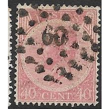 1865/1866 Michel 17 - fine used (o) - punt stempel 60