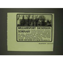 1908 Williamsport Dickinson Seminary Ad