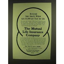 1907 The Mutual Life Insurance Company Ad