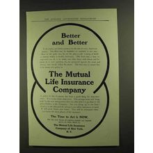 1907 the Mutual Life Insurance Company Ad - Better