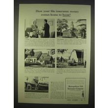 1938 Metropolitan Life Insurance Ad - Comes Home
