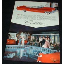 1956 Red Cadillac Convertible Car Ad, NICE!!!