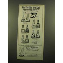 1965 Kraft Dressings Ad - Mix-Two Offer from Kraft