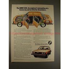 1976 BMW 530i Car Ad, Engineer's Conception of Luxury!