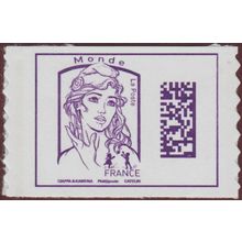 Mi 6259: 20 g. Monde deep violet Definitive Stamp: 'Marianne de la Jeunesse.'
