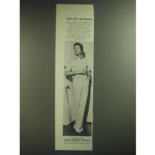 1974 Saks Fifth Avenue Slacks and Shirt Ad - Tee off a Twosome