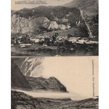 Lauterbrunnen Ansicht Von Wengen Staubbach 2x Swiss Postcard s