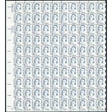 1858, MNH 18¢ Large Misperf Freak Error Sheet of 100 Stamps - Stuart Katz