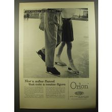 1954 Du Pont Orlon Flannel slacks by Esquire Sportswear Advertisement