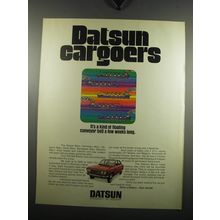1971 Datsun Cars Ad - Datsun Cargoers It's a kind of floating conveyor belt