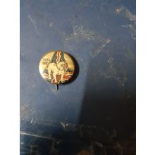 vintage jacks day british bull dog tin badge