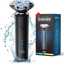 Electric Razor for Men,Men'S Electric Shaver,3-Blade Rotary Shaving System,Water