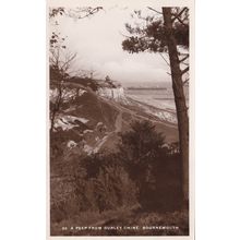 ED 436 BOURNEMOUTH - A PEEP FROM DURLEY CHINE . RP POSTCARD