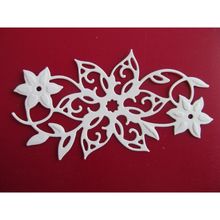 6 x Tonic Die Cuts Rococo Poinsettia Wreath