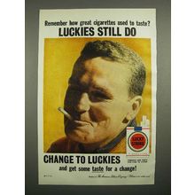 1960 Lucky Strike Cigarettes Ad - Great Taste