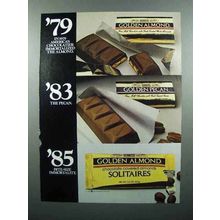 1985 Hershey's Golden Almond, Pecan, Solitaires Ad