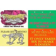 My Pet Snake Hen Dinosaur Skeleton 4x Comic Humour Postcard s