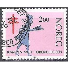 Norge 1982 Michel 862 O Cote (2013) 0.30 Euro Lutte contre la tuberculose