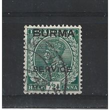 Burma.O2 1/2a Green.Fine Used.Jul25j