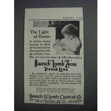 1913 Bausch & Lomb Zeiss Tessar Lens Ad - Light of Home