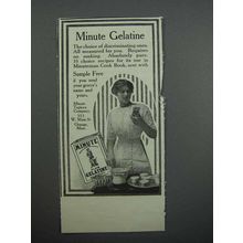 1913 Minute Gelatine Ad!