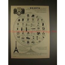 1960 Exakta Camera Ad - Yours is A Mark of Distinction!