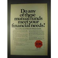 1967 IDS Investors Diversified Services Ad - Your Needs