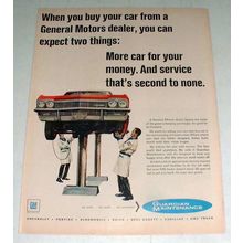1967 General Motors Ad w/ Chevrolet Car!