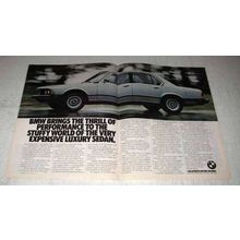 1978 BMW 733i Car Ad - Thrill of Performance