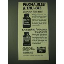 1980 Birchwood Casey Perma Blue and Tru-Oil Ad