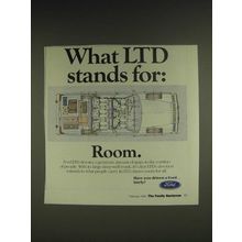 1985 Ford LTD Car Ad - What LTD stands for: Room