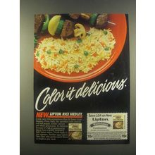1985 Lipton Rice & Sauce Rice Medley Ad - Color It