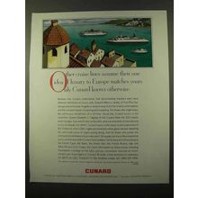1988 Cunard Cruise Ad - Other Cruise Lines Assume