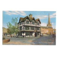 THE OLD HOUSE, HEREFORD, unused vintage postcard by J Salmon (a) =