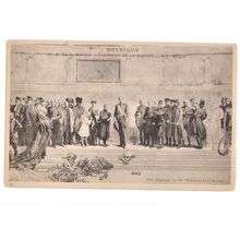 BELGIQUE, PANTHEON DE LA GUERRE, A F Gourget, WW1 unused antique postcard