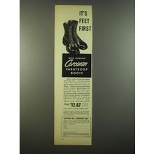 1954 Corcoran Paratroop Boots Ad - It's feet first