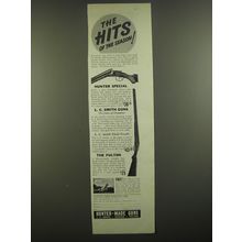 1938 Hunter-Made Guns Ad - Hunter Special, L.C. Smith Field Grade, Fulton