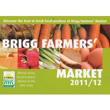 Brigg Farmers Market Leicester Advertising Postcard Style Card