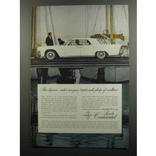1961 Lincoln Continental Ad - Pure elegance