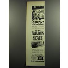 1953 Rock Island Railroad Ad - Make Play where the sun shines