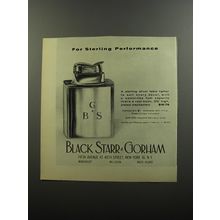 1956 Black, Starr & Gorham Cigarette Lighter Ad - For sterling performance