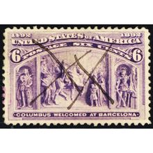 235, Used 6¢ VF/XF Well Centered Stamp .. Stuart Katz