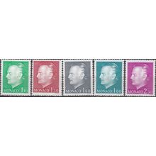 Monaco 1980 Michel 1401 - 1405 Neuf ** Cote (2008) 10.80 € Prince Rainier III