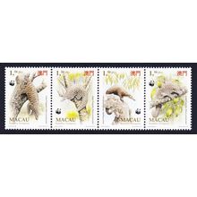 Macao Macau WWF Chinese Pangolin 4v Strip 1995 MNH SG#880-883 MI#795-798