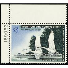 RW33, Mint XF/Superb NH $3 Duck PL# Stamp - PSE Graded 95 * Stuart Katz