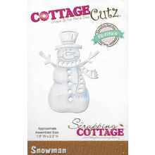 Cottage Cutz. Snowman Die. Die Cutting Cardmaking Scrapbooking Crafts