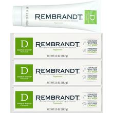 BUNDLE! (3) Rembrandt Deeply White + Peroxide Whitening Toothpaste, Peppermint