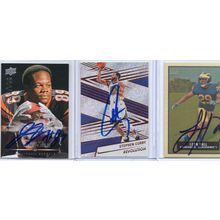 Autographed 3 Card Lot with Steph Curry Signed