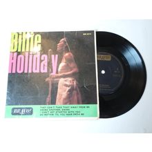7" 1965. E P. BILLIE HOLIDAY. 4 TRACKS. JAZZ ,BRAVO 374. near mint. NO MARKS !!!