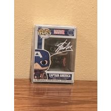 Funko Pop! Captain America #1419 Facsimile Laser Autographed (Box & Protector)